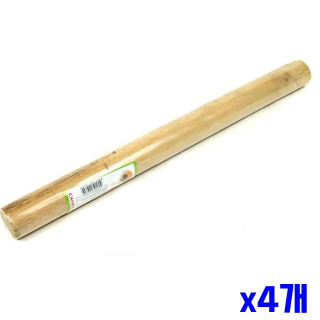 50cm 밀대 x4개 원목 대형 고무나무 칼국수