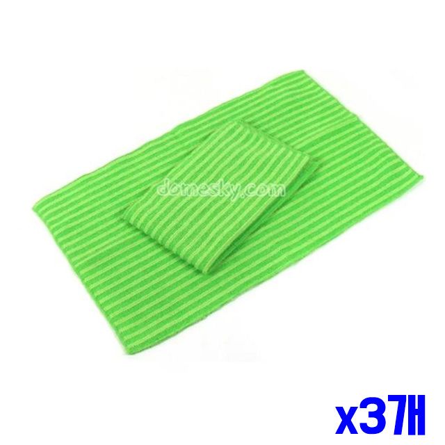 x3개 막대걸레 클립형 2매입 청소패드 리필 극세사 극