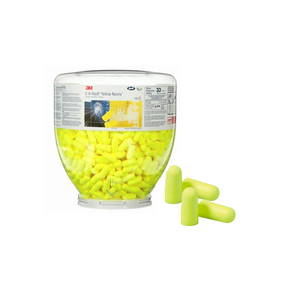 3M 귀마개 리필통 원터치 EAR SOFT Neon(500pair)