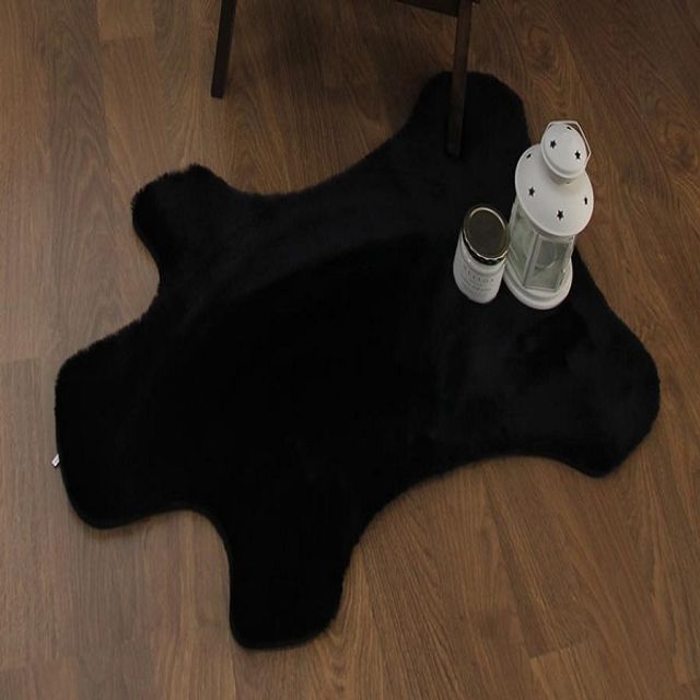 슈마켓 에코퍼 토끼털ST 러그 곰 블랙120X160