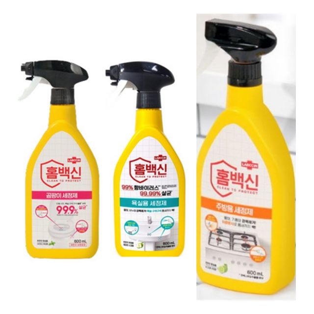 홈백신 세정제600ml 8개입