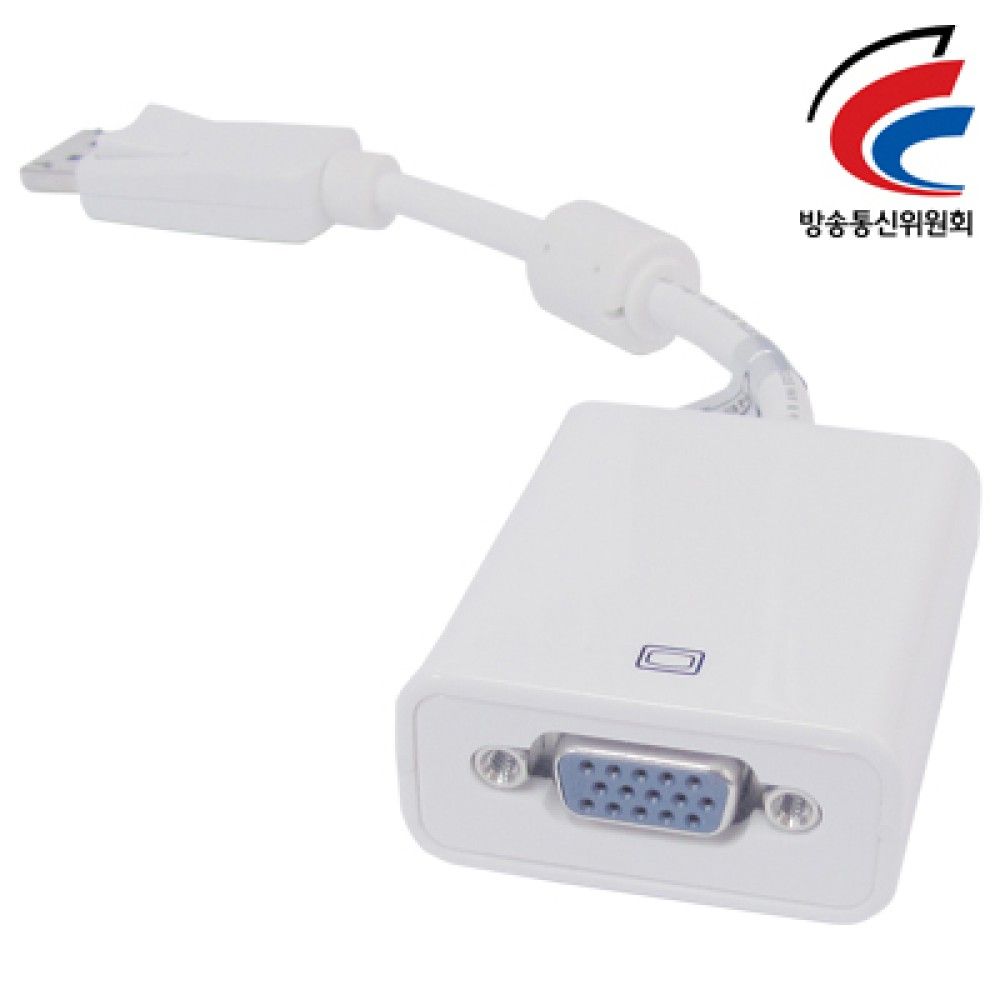 넷메이트 DCJSV2 White DisplayPort to VGA 젠더White