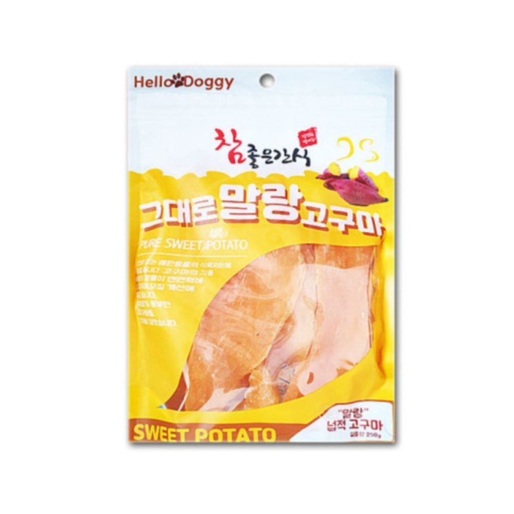 헬로도기 참 좋은 간식 그대로 말랑 넙적 고구마 250g