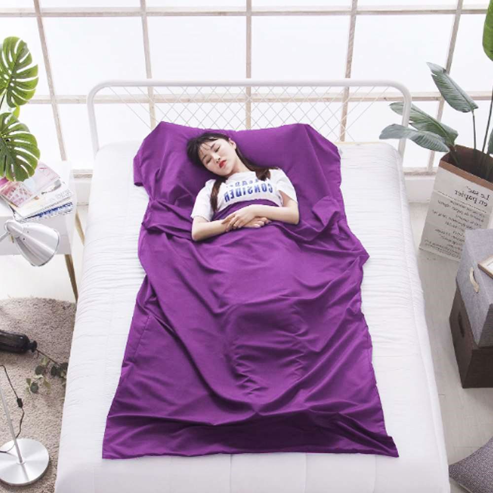 침낭라이너 115x210cm 퍼플 차박 야외 야영 사계절