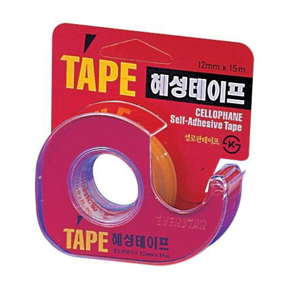 혜성 셀로판 달팽이테이프 12mmX15m 20개입