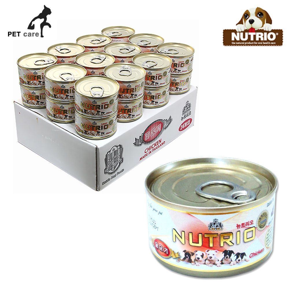 뉴트리오 순살 닭고기캔 1박스 100g x 24개