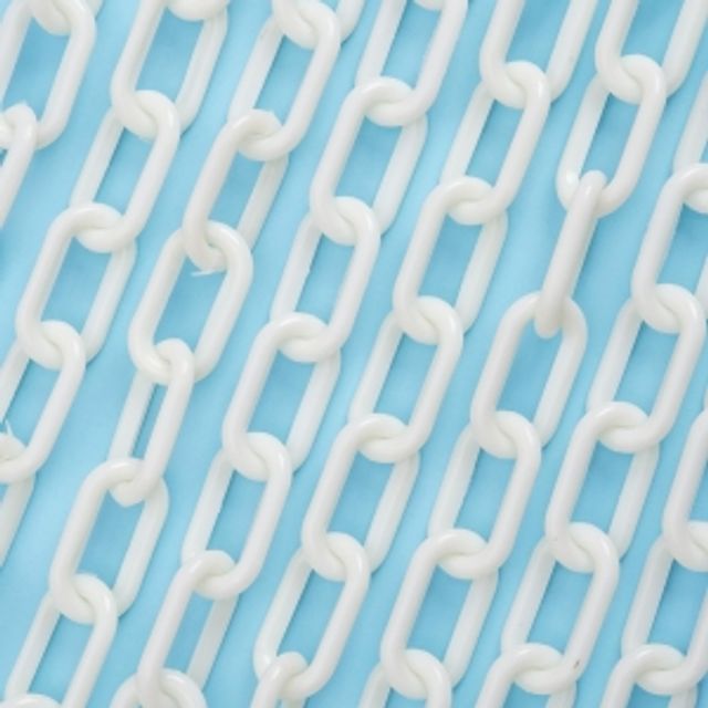 25M 가드라인 플라스틱 체인(두께 10mm) 차단줄 로프