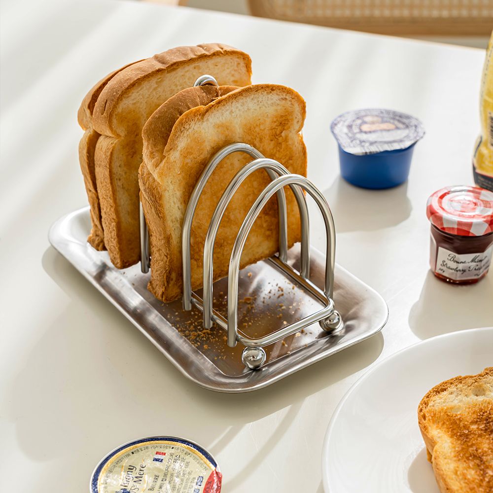 토스트 랙 와플 거치대 주방 소품 식빵 꽂이 홀더