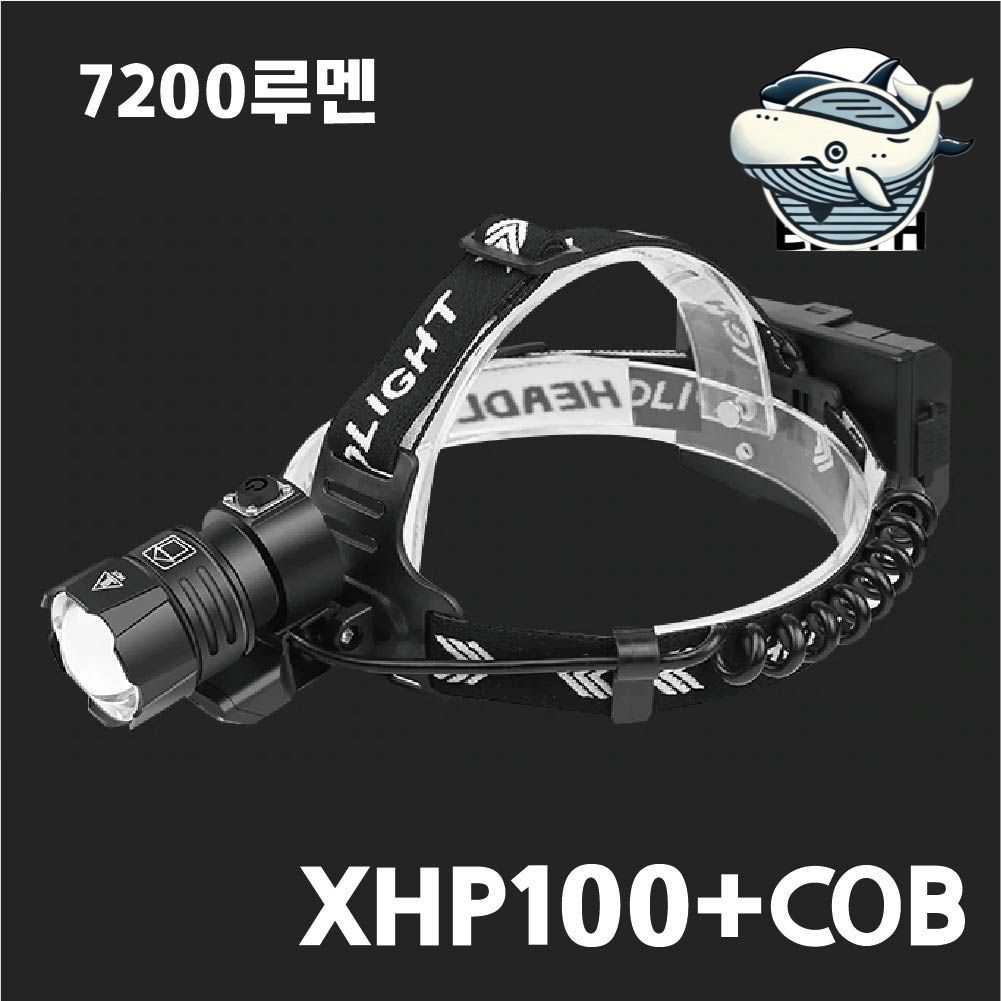 고휘도 야간 등산 헤드램프 캠핑 조명 손쉬운