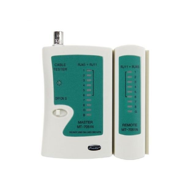 MT-7051N 케이블 테스터기 RJ45 TIA568A B RJ11 RJ12
