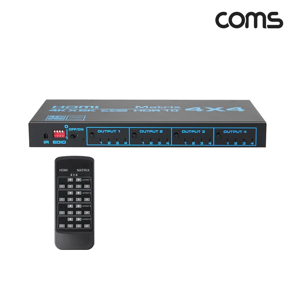 Coms 4K 60Hz HDMI 4x4 매트릭스 스위치