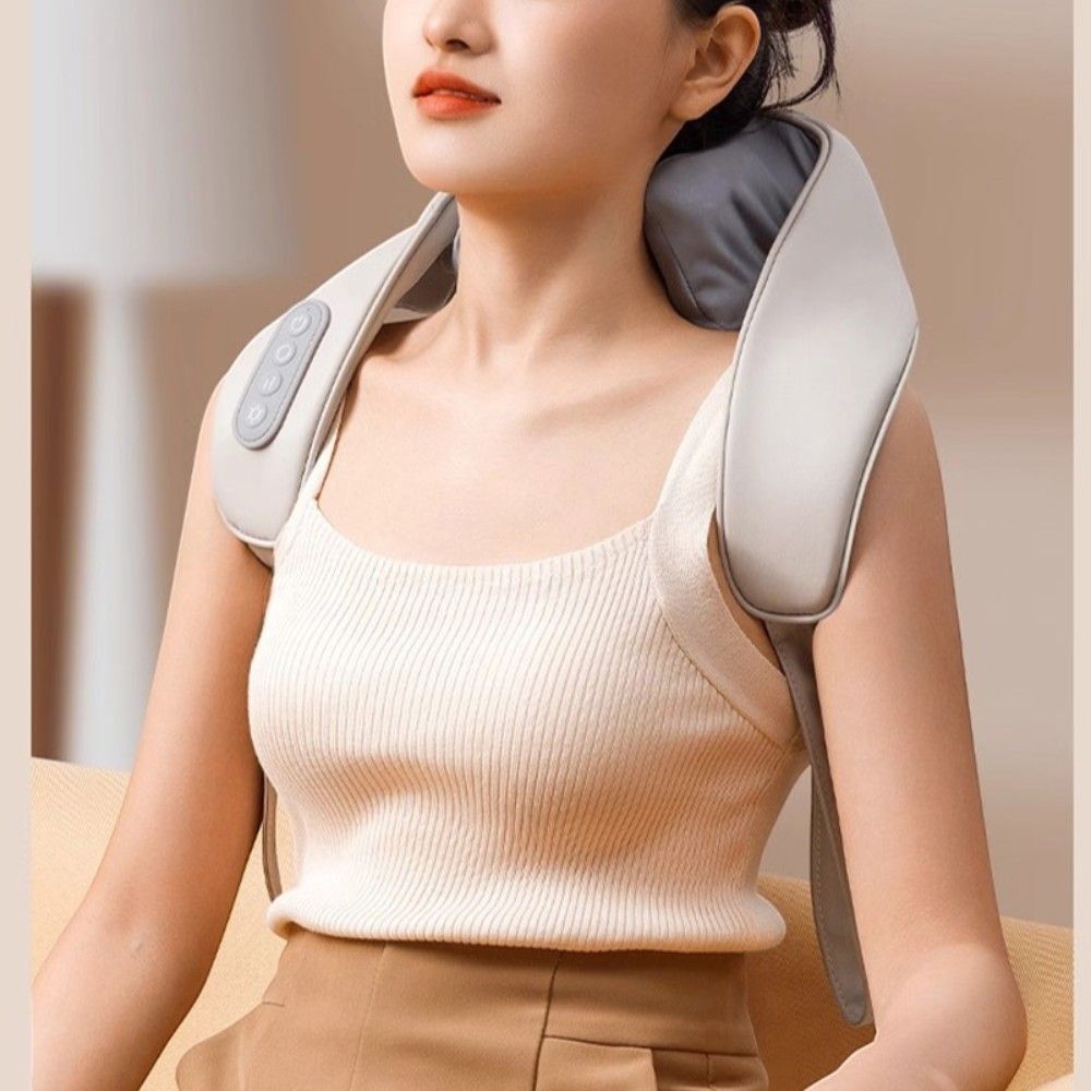 스마트 바이오닉 목 뭉친 어깨 승모근 온열 마사지 근