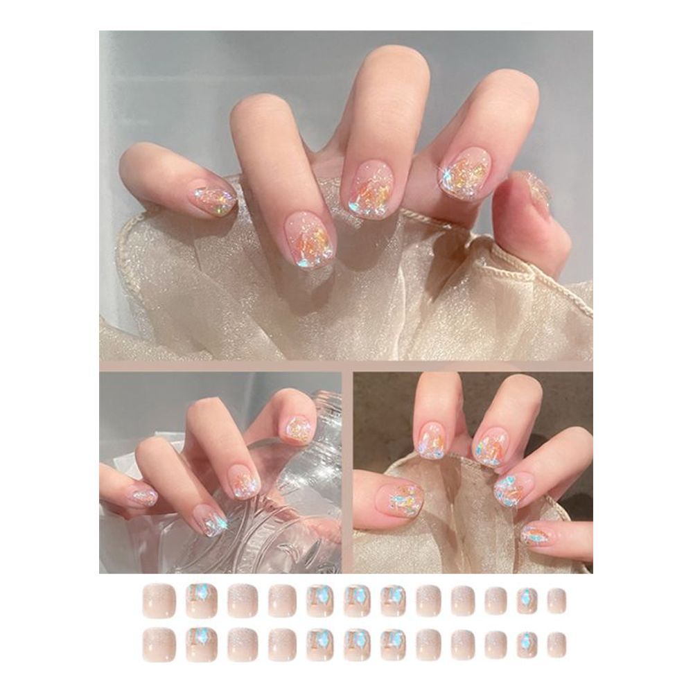 고급 네일패치 요정 기본 모음 데이 숏 24pcs