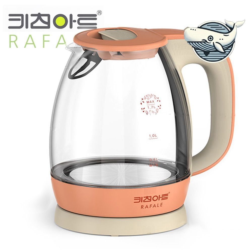 모던 스타일 유리 전기주전자 1.7L 데이지