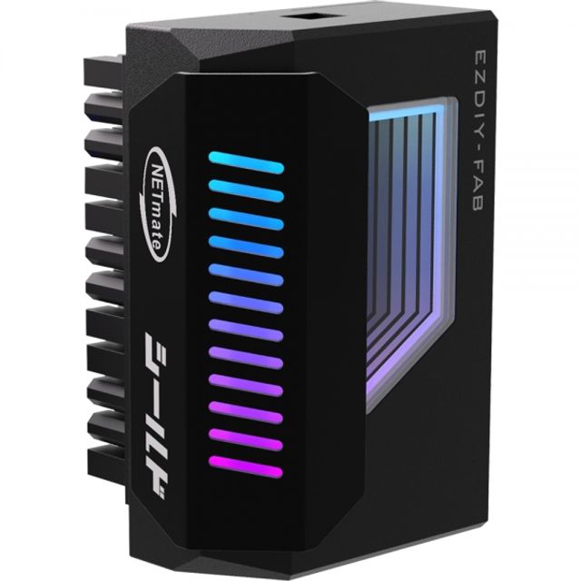 메인보드 ATX 24핀 ARGB 어댑터 블랙 180도 EZDIY-FAB