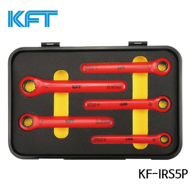 KFT절연공구 절연링라쳇콤비렌치세트 KF-IRS5P 렌치