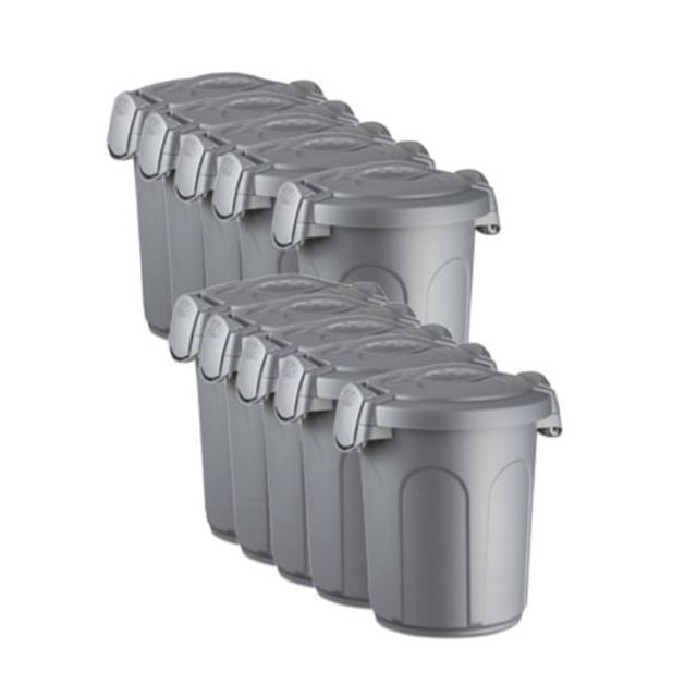 스테판플라스트 사료보관통 8L 실버(2.78kg) X 10개