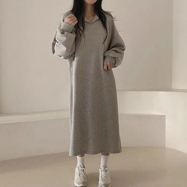 원피스 바캉스 오버핏 데일리 긴팔 휴양지