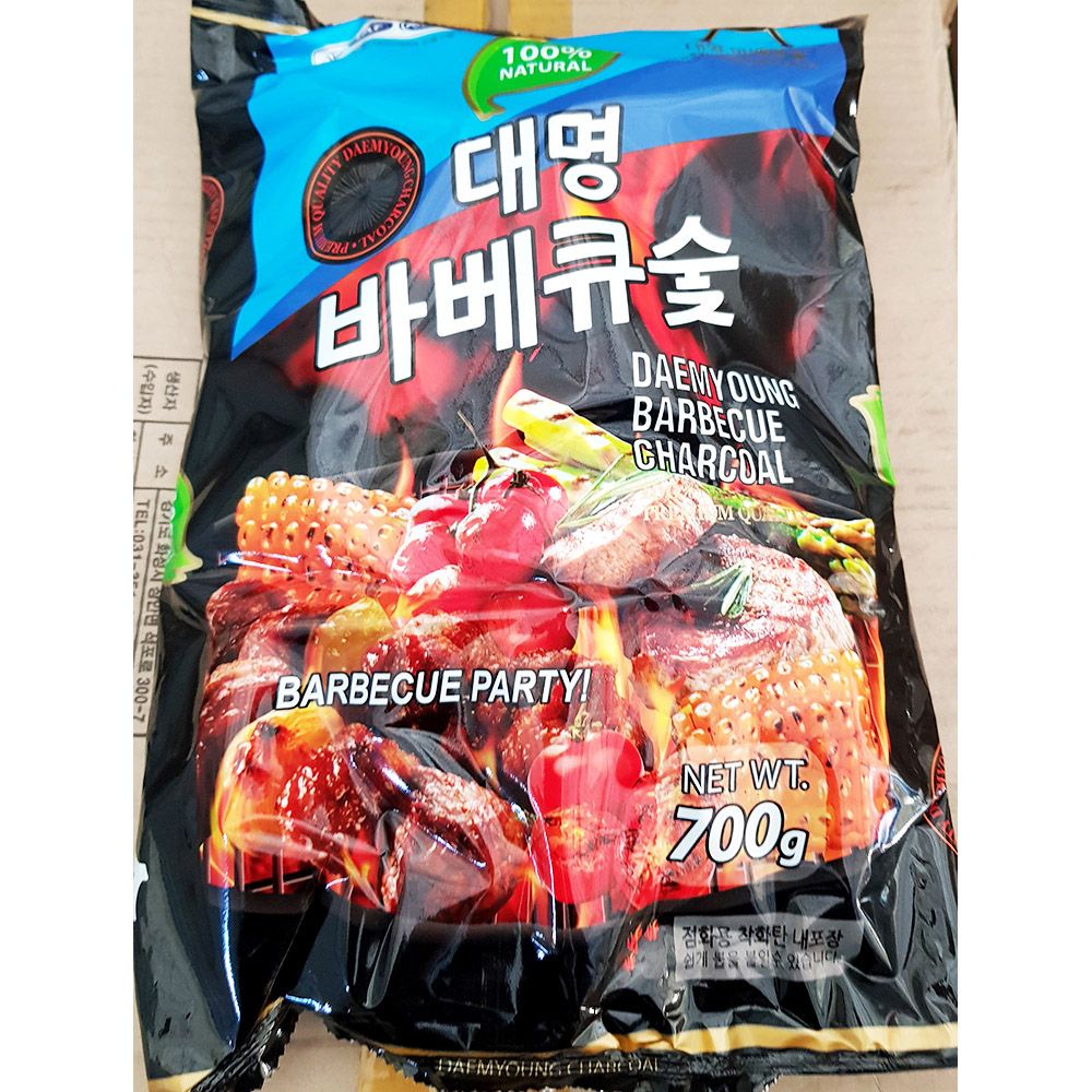 바베큐숯 700g 대명 장터 x20개 식당용 업소용 식당