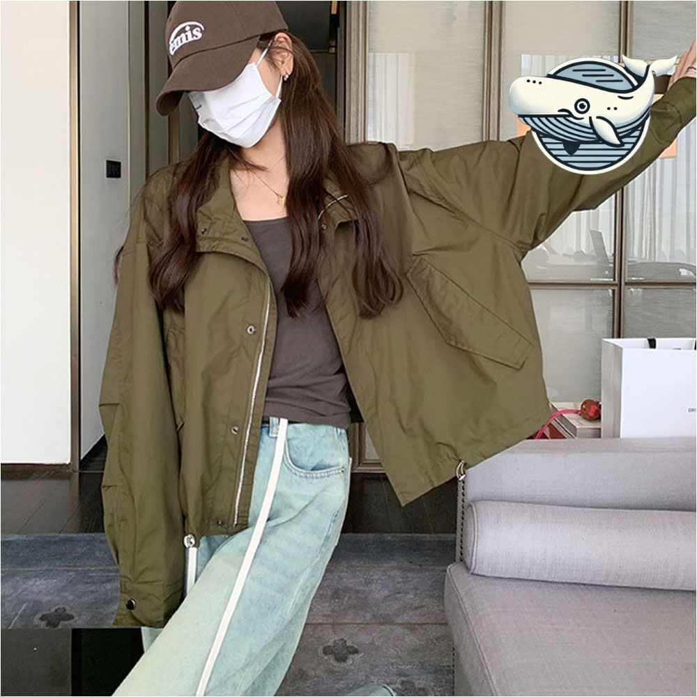 가벼운 오버핏 숏 야상 점퍼 데일리 캐주얼