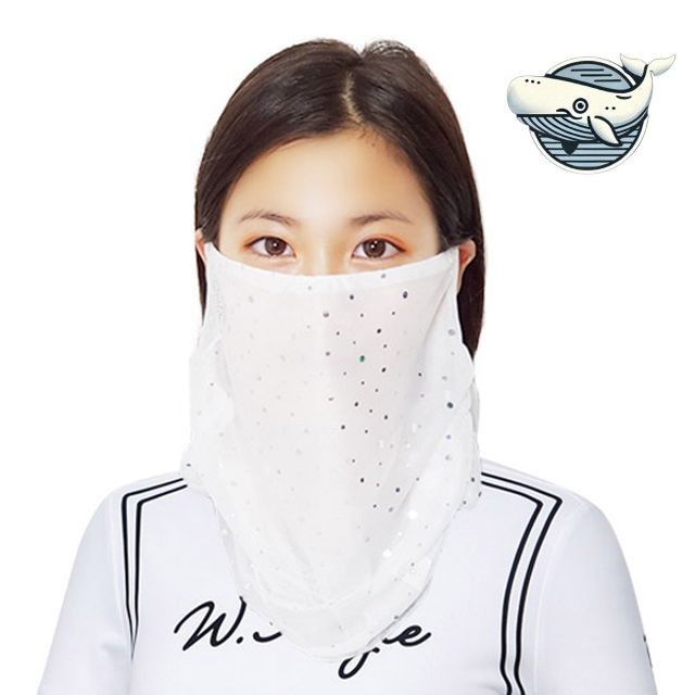 여성용 자외선 차단 골프 마스크 숨쉬기 편한