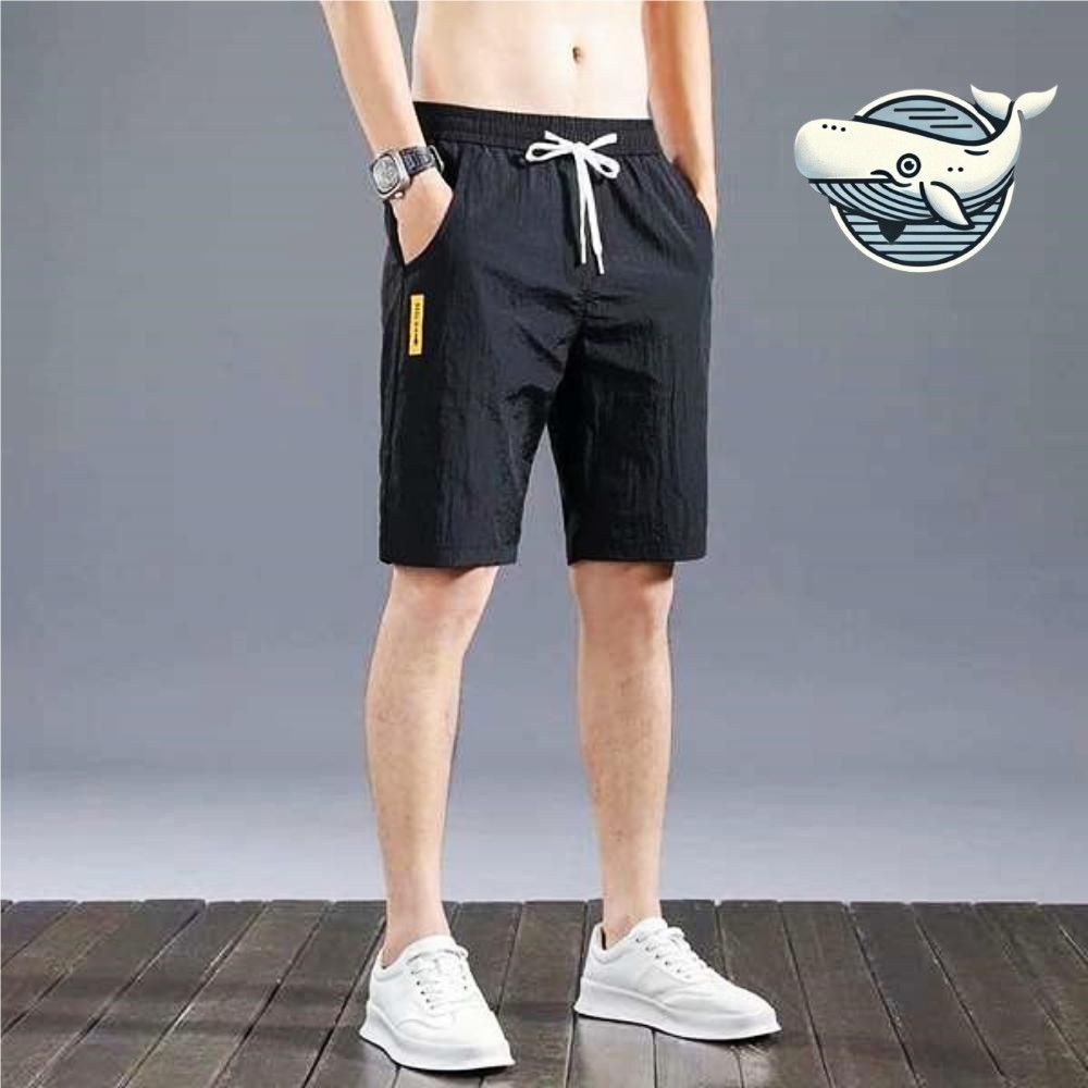 경량 남성 스트릿 스타일 패치 반바지 허리밴드