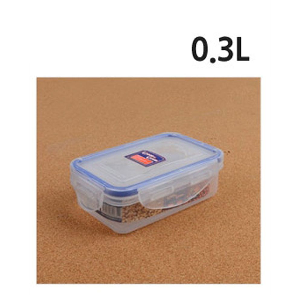 아이티알,NE 플라스틱 사각 밀폐용기 소형 2개 0.3L 반찬통 밀폐통