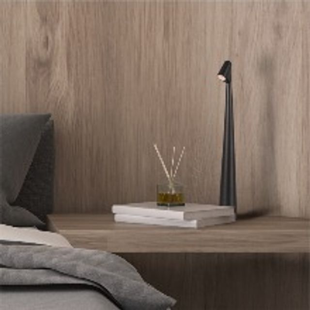 LED 루아 충전식 스탠드 소 블랙 3W 디밍 색변환 거