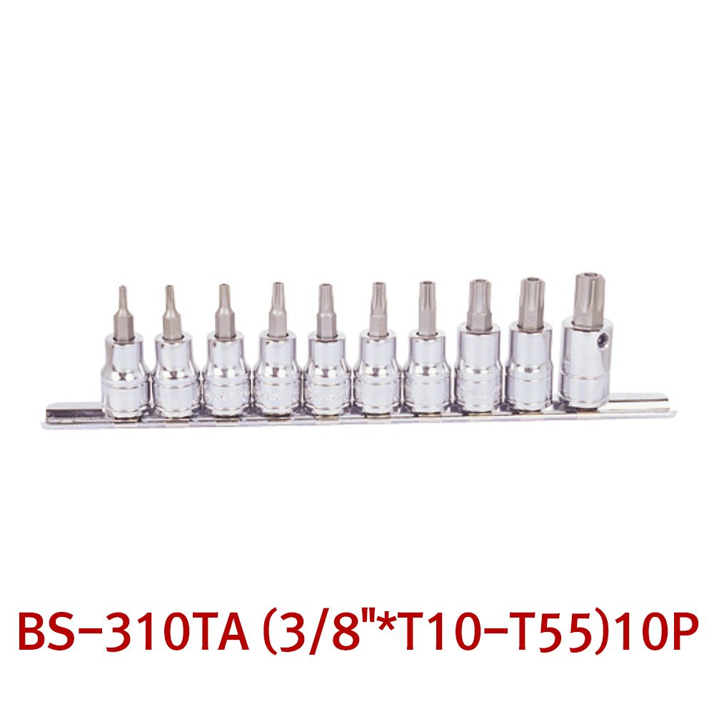 지니어스 별비트 소켓세트 (홀형) BS-310TA 10PCS