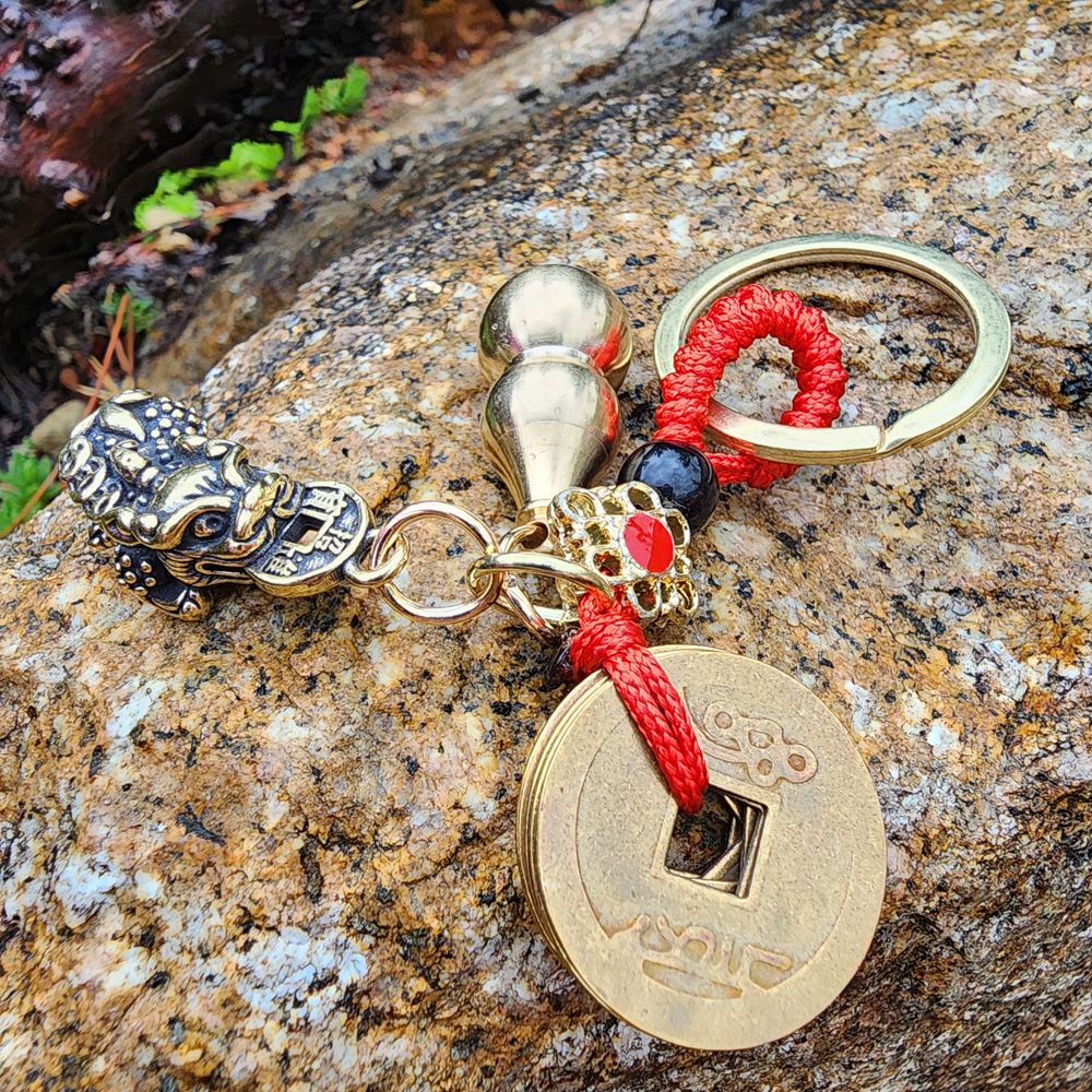 비휴 키링 돈 들어오는 조롱박 엽전 열쇠고리