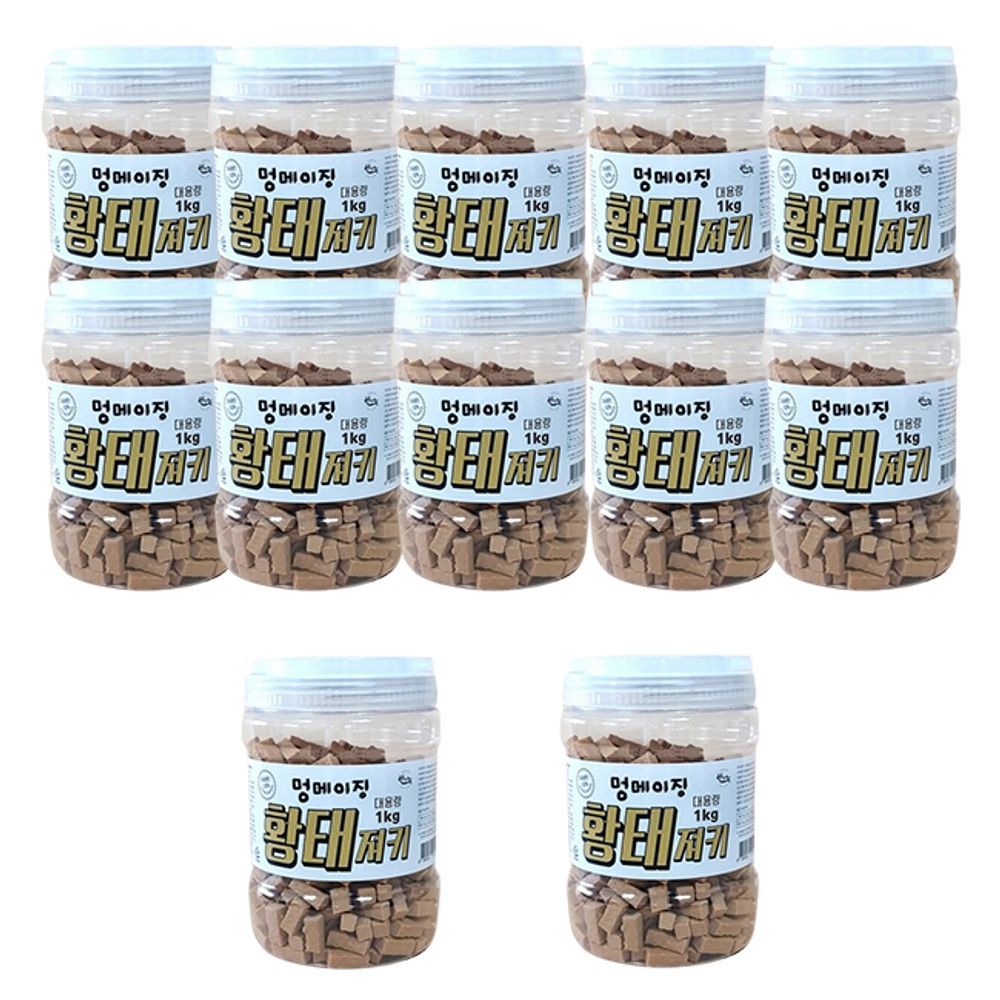 강아지 멍메이징 스타일 황태져키 1kg 12P 고품질 반