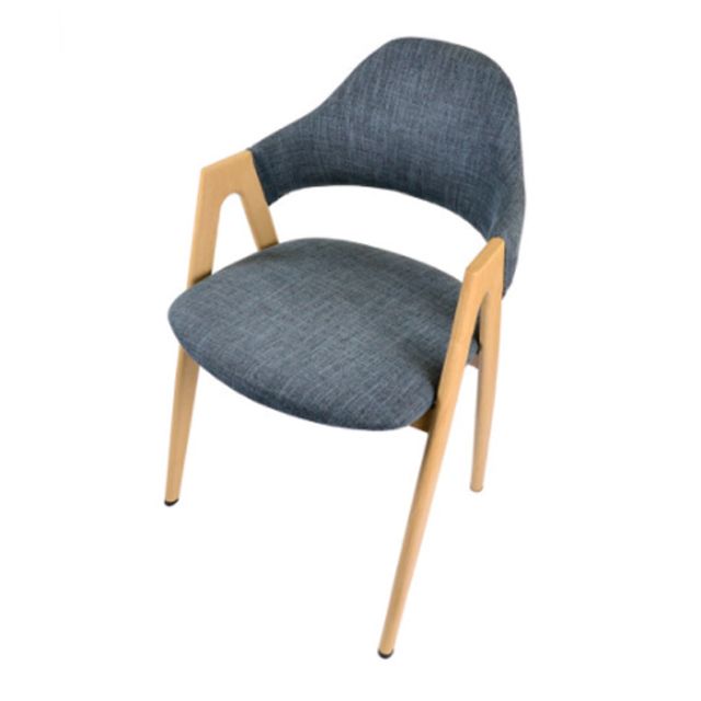 비올렛 목재무늬 의자