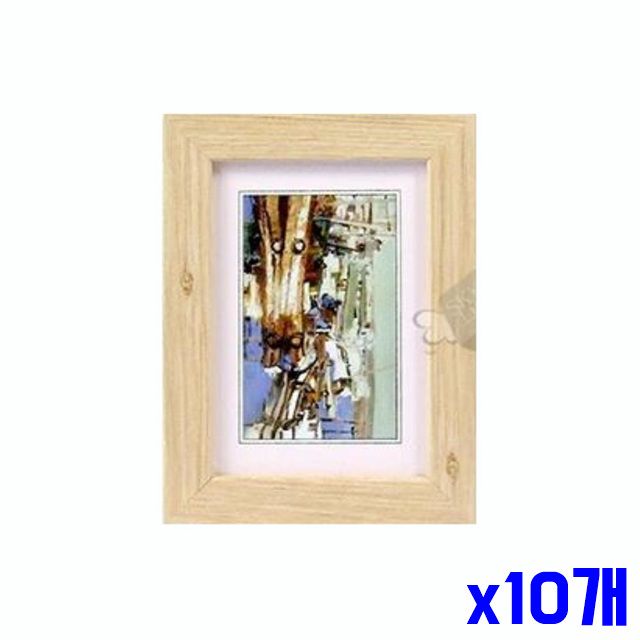 내추럴우드 원목 x10개 11.5x15cm 탁상용 액자 탁상액