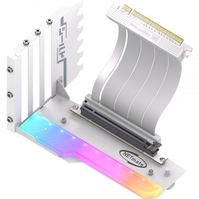 PCI-E 4.0 라이저 케이블 ARGB 지지대 키트 화이트
