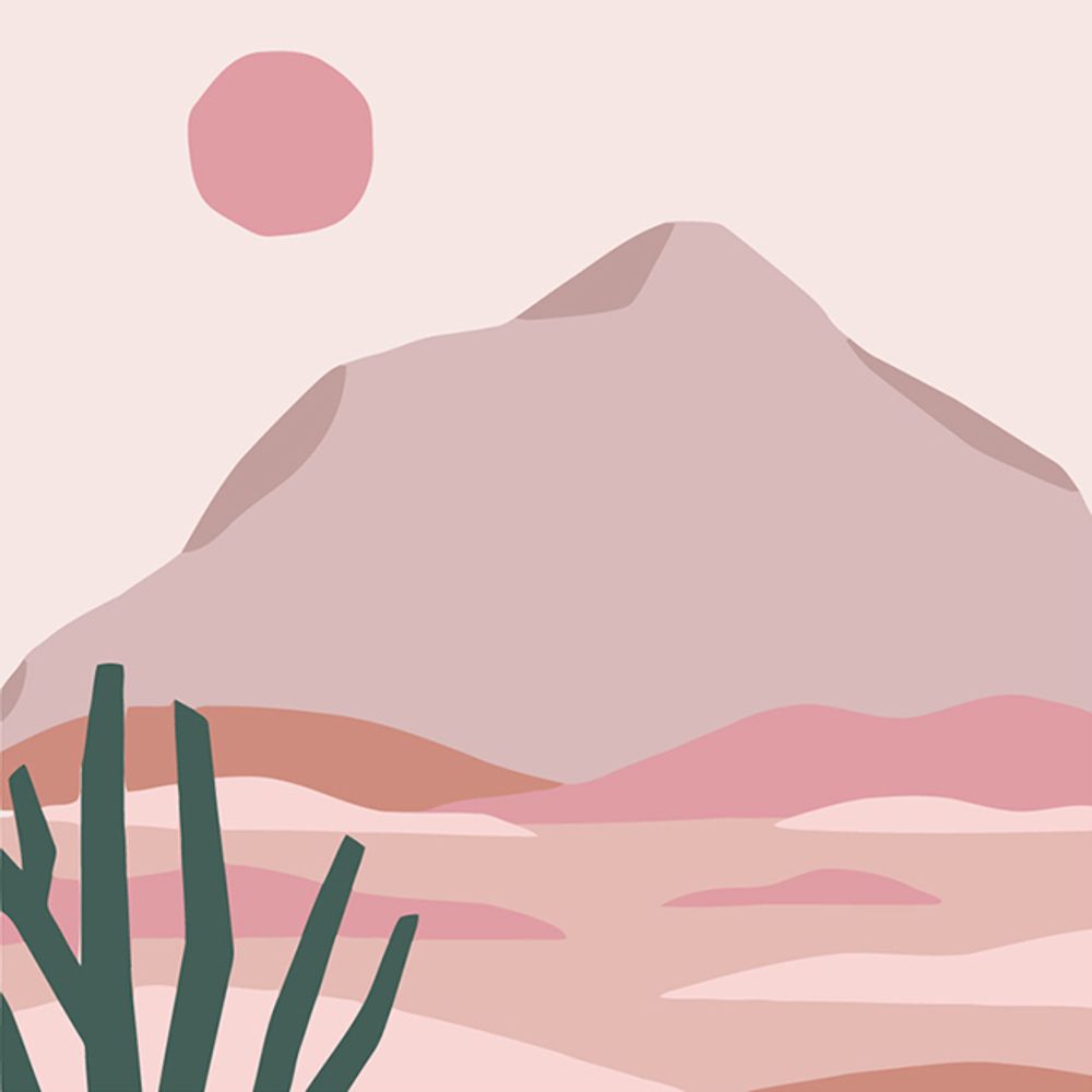 하모니아트 DIY 유화그리기 세트 20x20 핑크사막