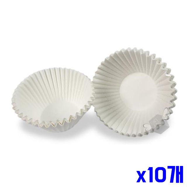 제빵컵 화이트 중 머핀컵 100매 종이 x10개 제빵용기
