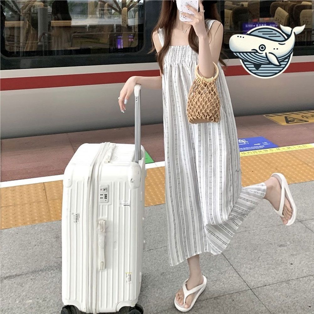주말 외출 롱 원피스 여름 나들이 가볍고 편한