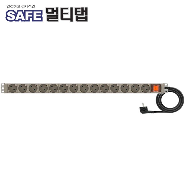 NMP-AM1430 알루미늄 SAFE 멀티탭 14구 접지 3m