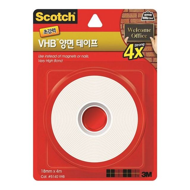 3M 스카치VHB양면테이프 5140(18mmx4.0m)