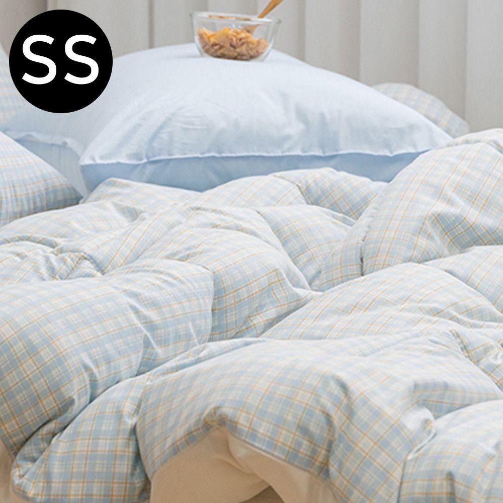 쿠키체크 소프트마이크로 차렵이불 슈퍼싱글 SS 블루
