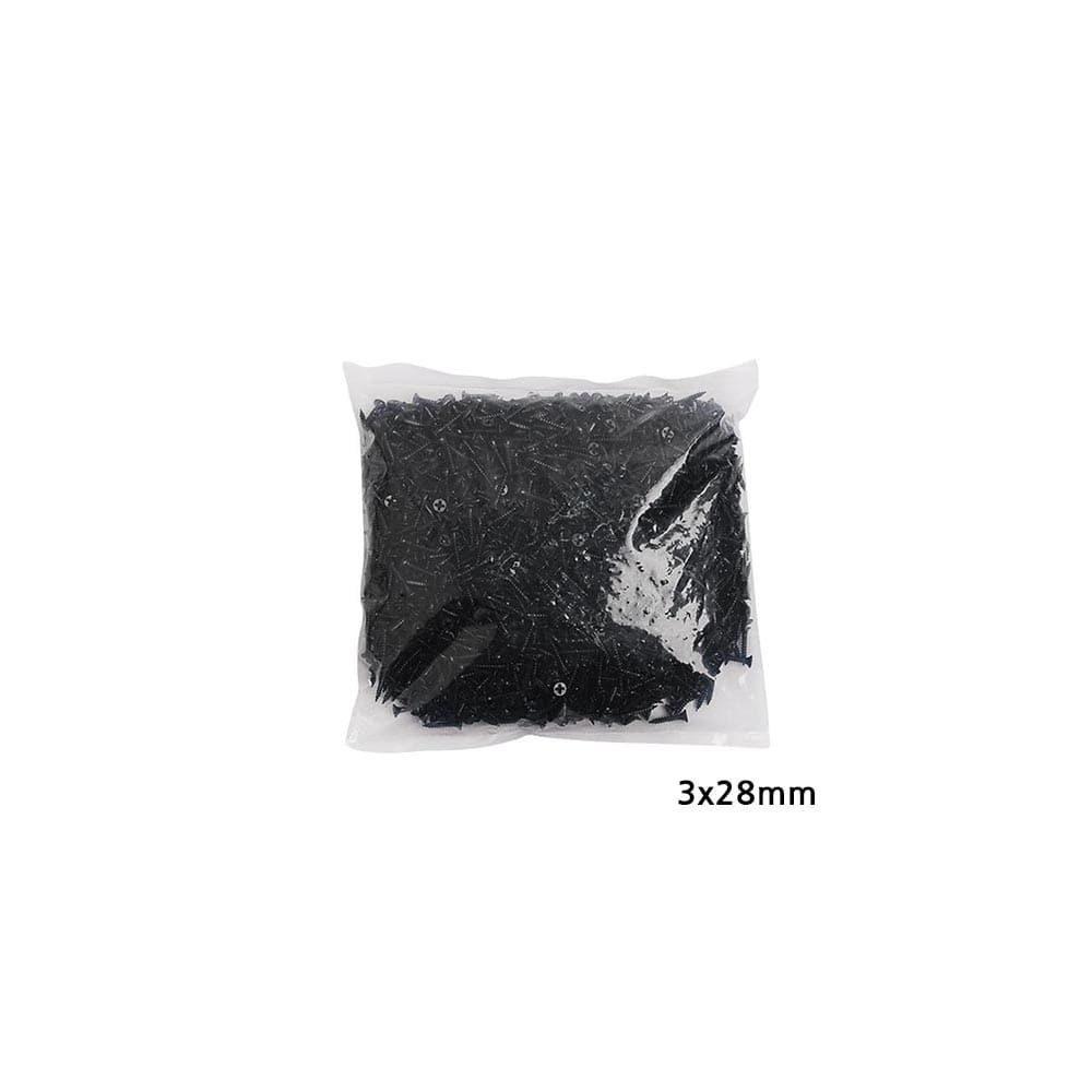 2000 개입 흑색 다용도 28mm 피스 길이 나사못 3mm