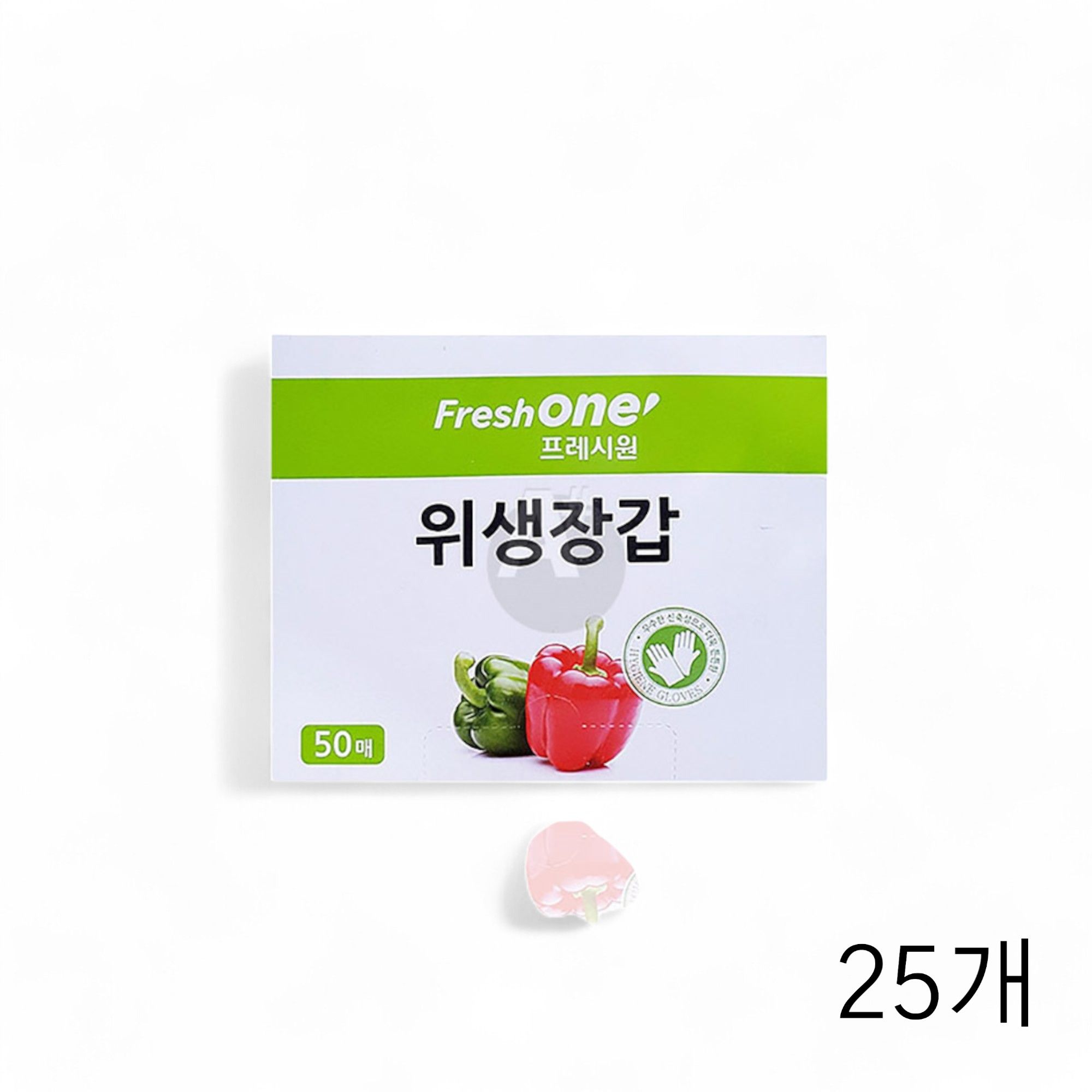 프레시원 위생장갑 50매입 X 25개 일회용 비닐장갑