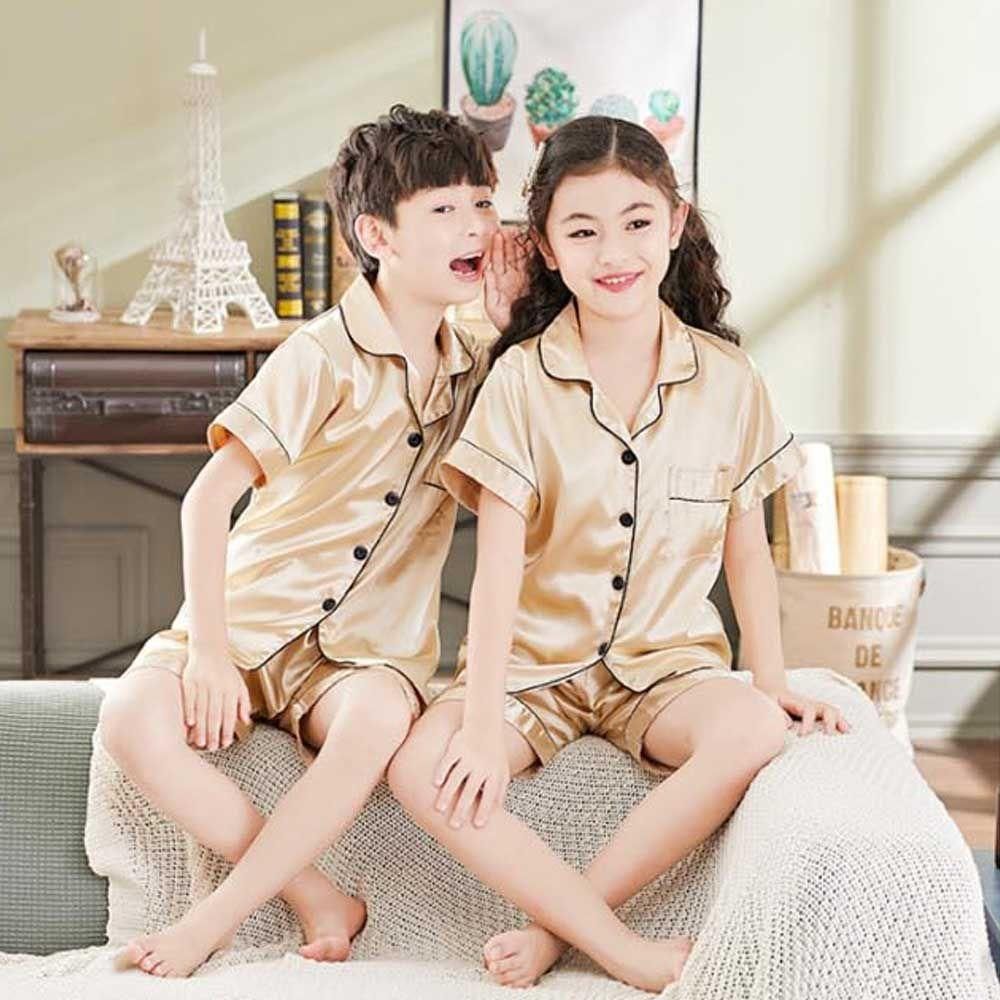 남자 아이 실내복 여자 파자마 여름 잠옷 여행 준비