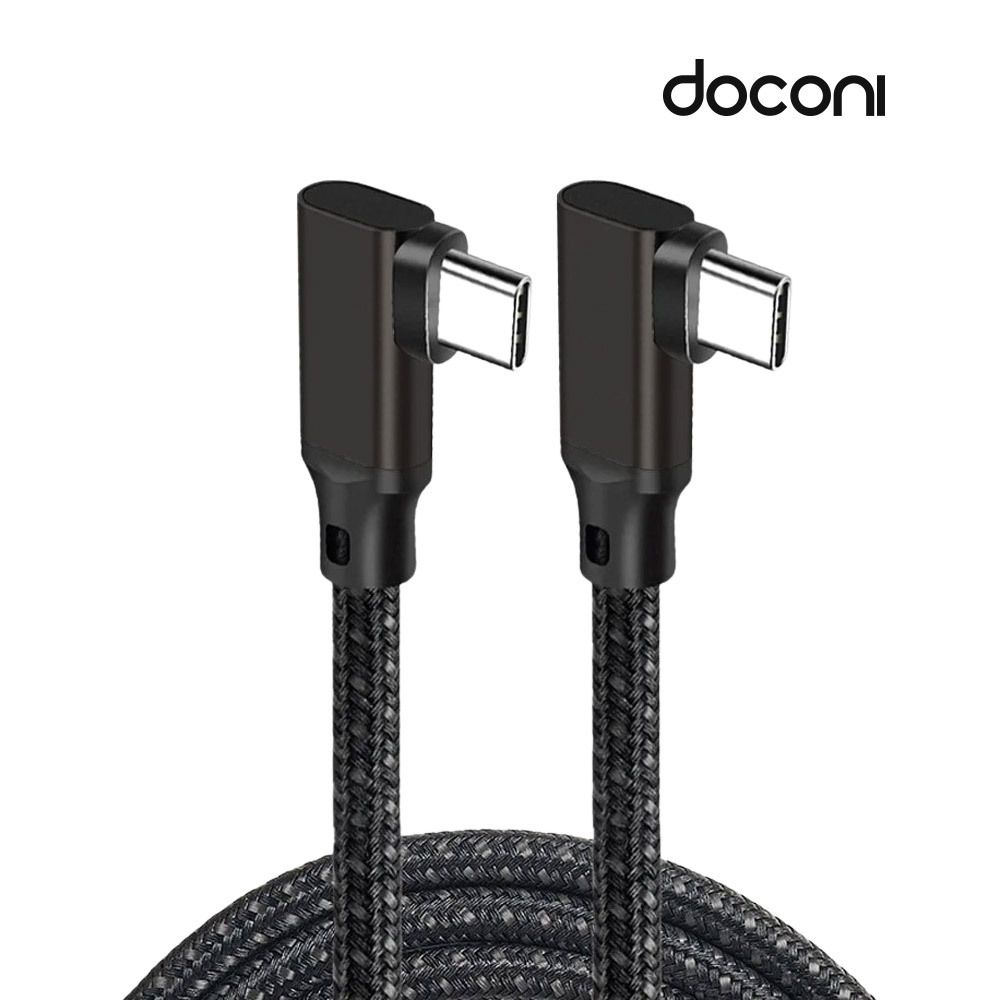 도코니 USB3.2 GEN2 4K C TO C L자형 고속충전케이블