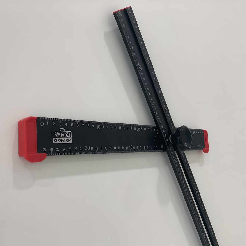 우드워킹 목수 DIY 전문가용 각도 눈금자 60cm BMT60