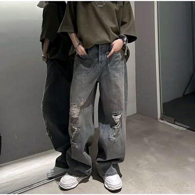 데님 팬츠 URS985560 부츠컷데님 스키니진 여자청반바