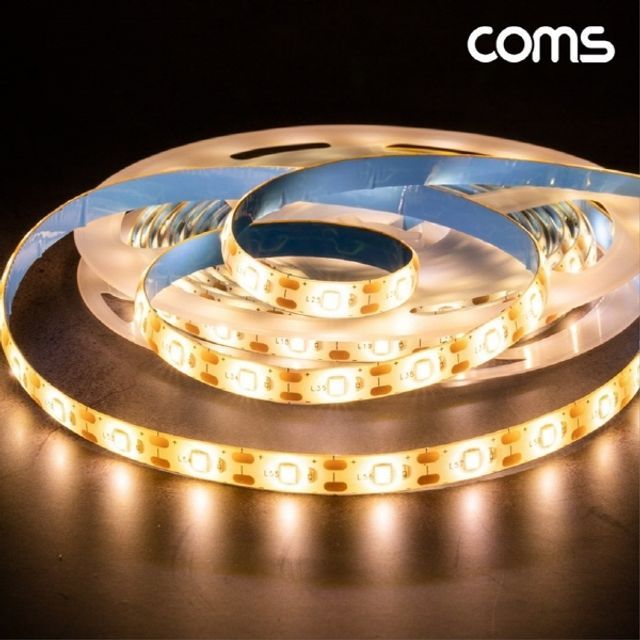 붙이는 USB 5V LED 줄조명 슬림형 5M 2700K 띠 IH400