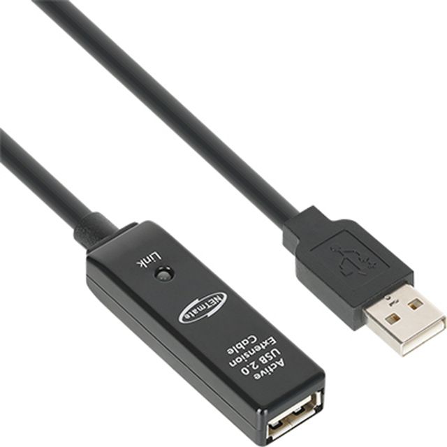 넷메이트 CBL-203-5M USB2.0 무전원 리피터 5m