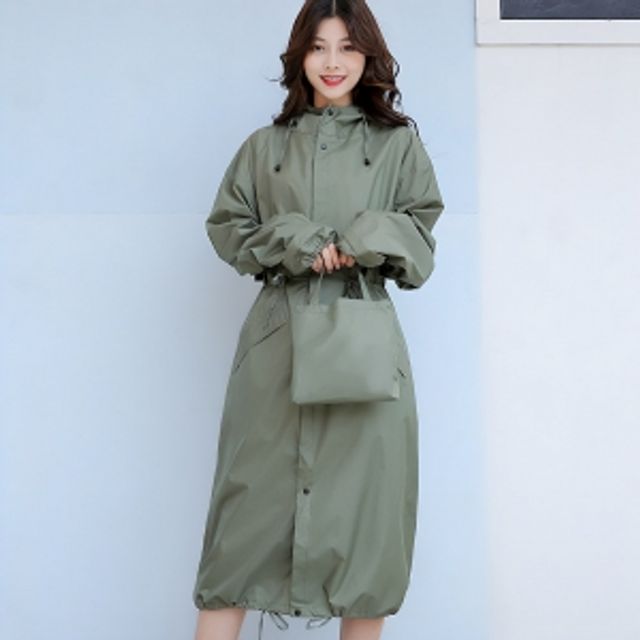 트렌드남녀공용바람막이레인코트(L)(그린)우비