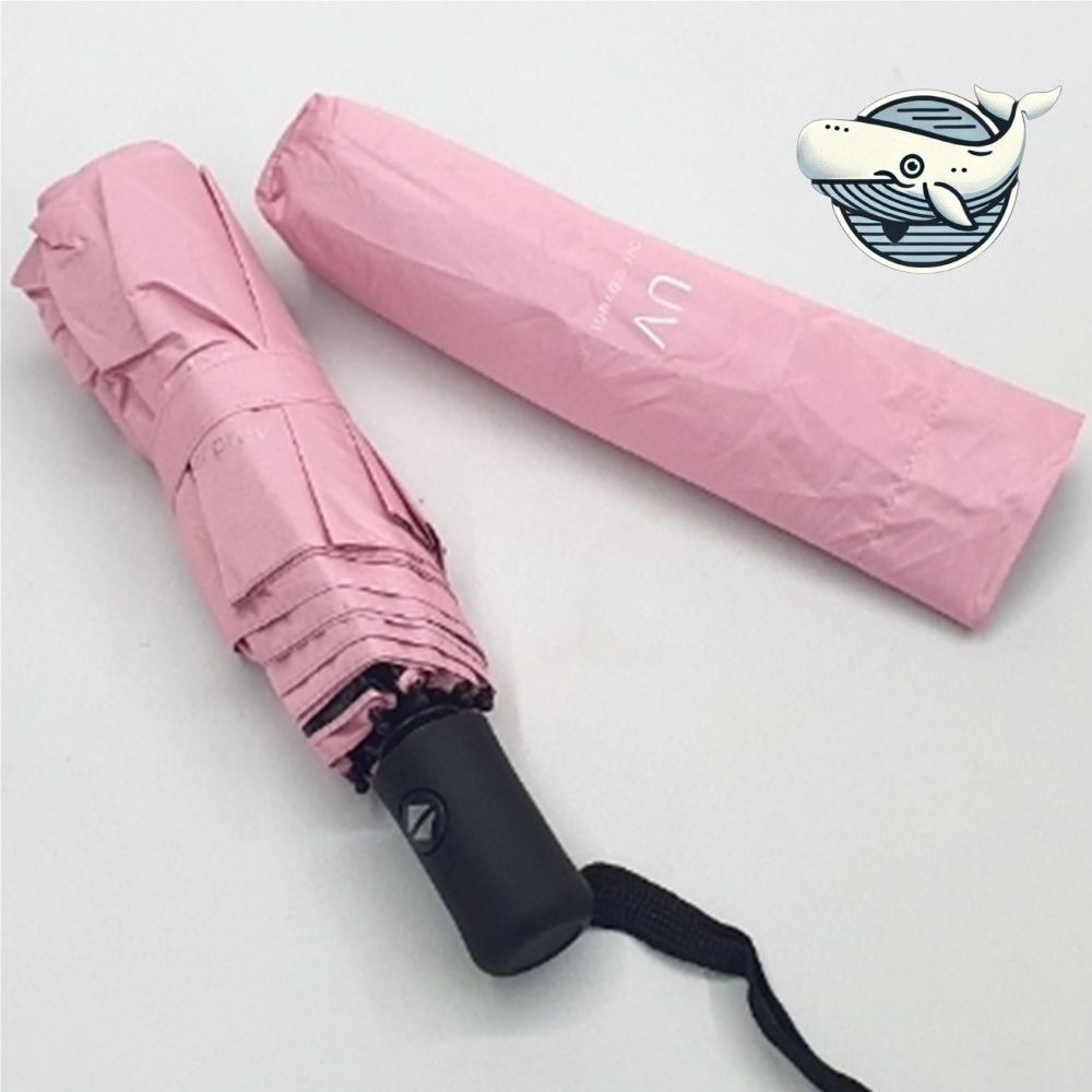 자동 방수 양우산 햇빛차단 핑크 컬러 경량